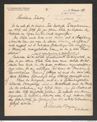 k.k. naturhistorisches Hofmuseum, Intendanzakten 1885-1896 (Hauer), Aktenzahl Z.706.e/1891, Seite 1